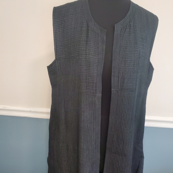 Japanese open front duster vest - Picture 7 of 8